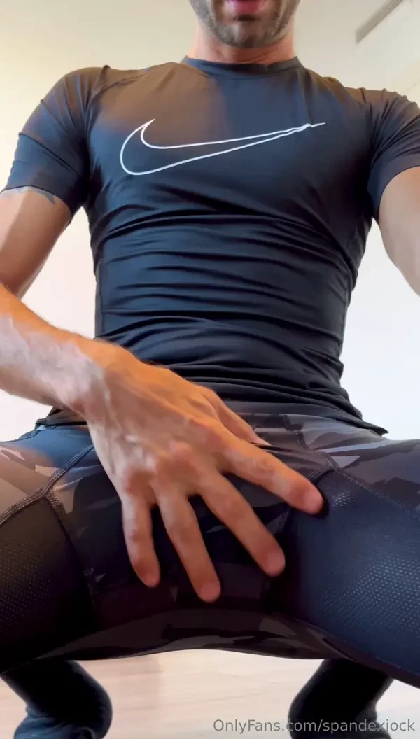 These skintight nike shirts are such a turn on add a vibrator and some 