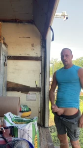 Back of the work truck while on break don t mind me bashing my head on