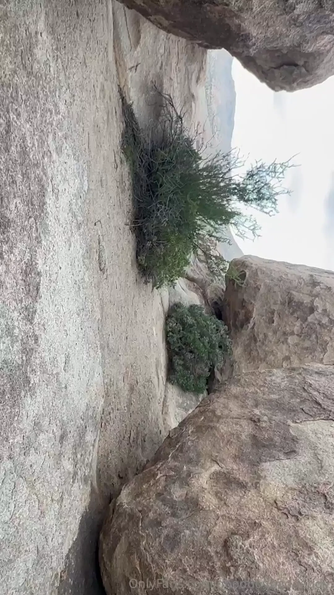 We went on a hike in the desert and found a secluded spot for my boy 