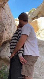 Not sure i can take my boy hiking without finding a place to cum