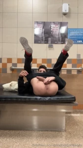 Cooper is on his way back home right now and got horny in the airport