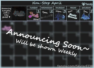 Gonna be busy this month times are est