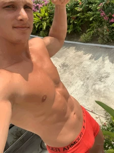 Handsome alexblond and beautiful view i love hot weather and goo place part 2