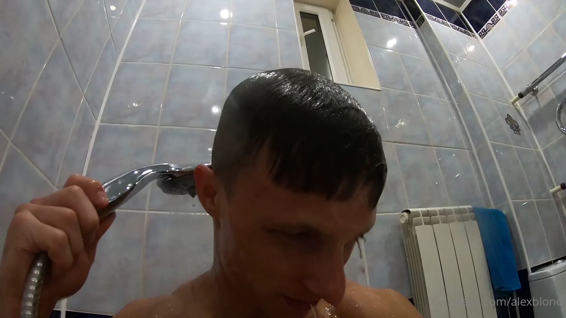 Nice shower after hard work 