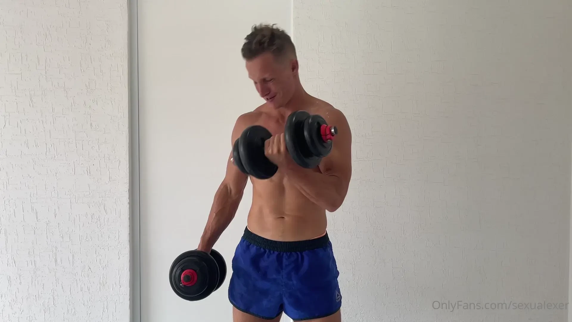 Wow soon hot part with cum and workout part 1 