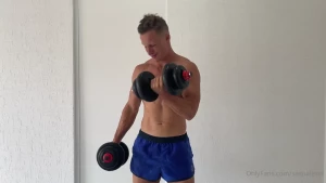 Wow soon hot part with cum and workout part 1