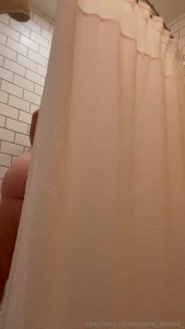 Hotel shower is very cozy