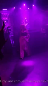 Full burlesque routine as biblical lilith and eve