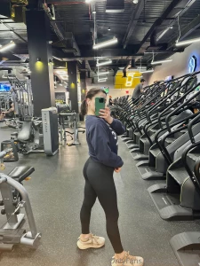 Currently getting all wet at the gym chatting with one of my followers