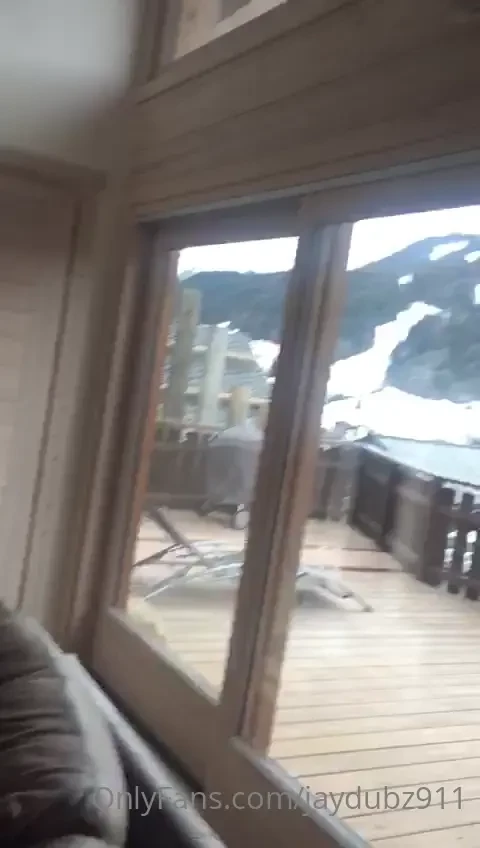 Getting interrupted by rebeccamoreuk while having my morning pre-ski 