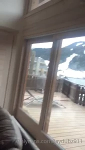 Getting interrupted by rebeccamoreuk while having my morning pre-ski