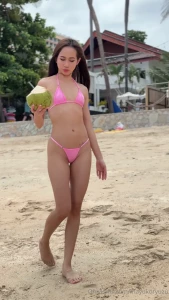 I love fresh coconut water