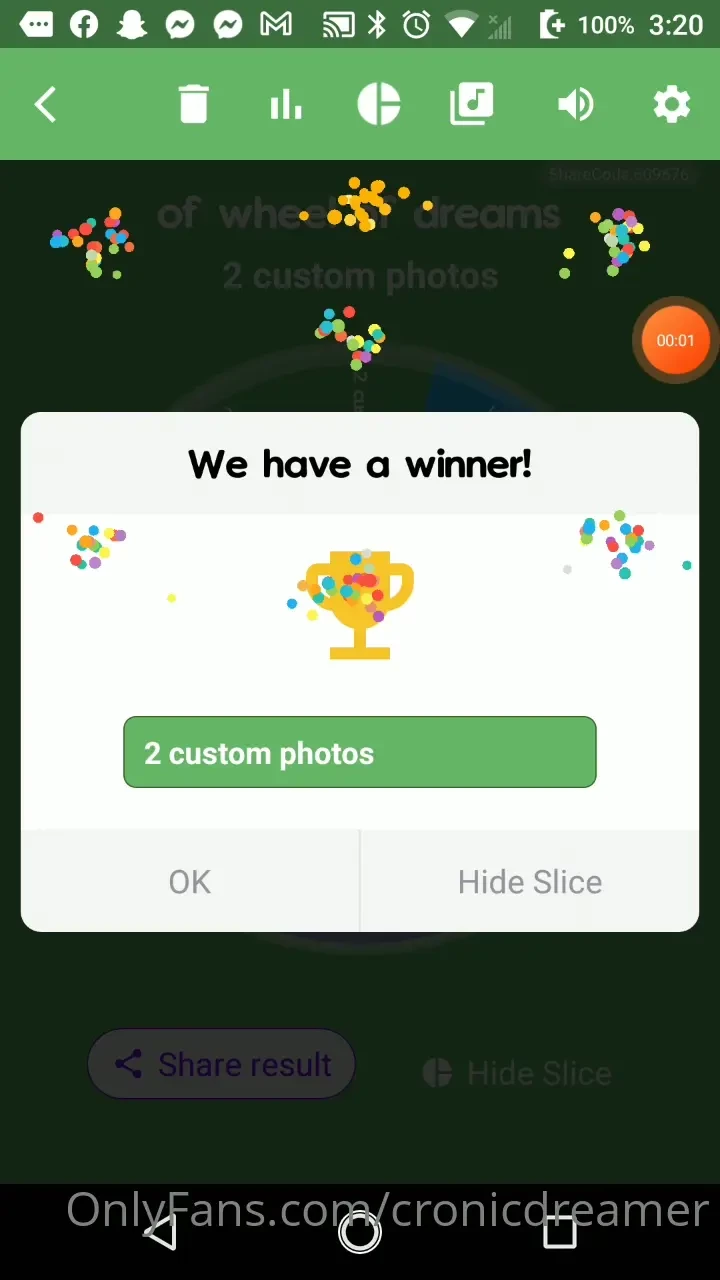 Who wants to spin the wheel of dreams from custom photos to a free 