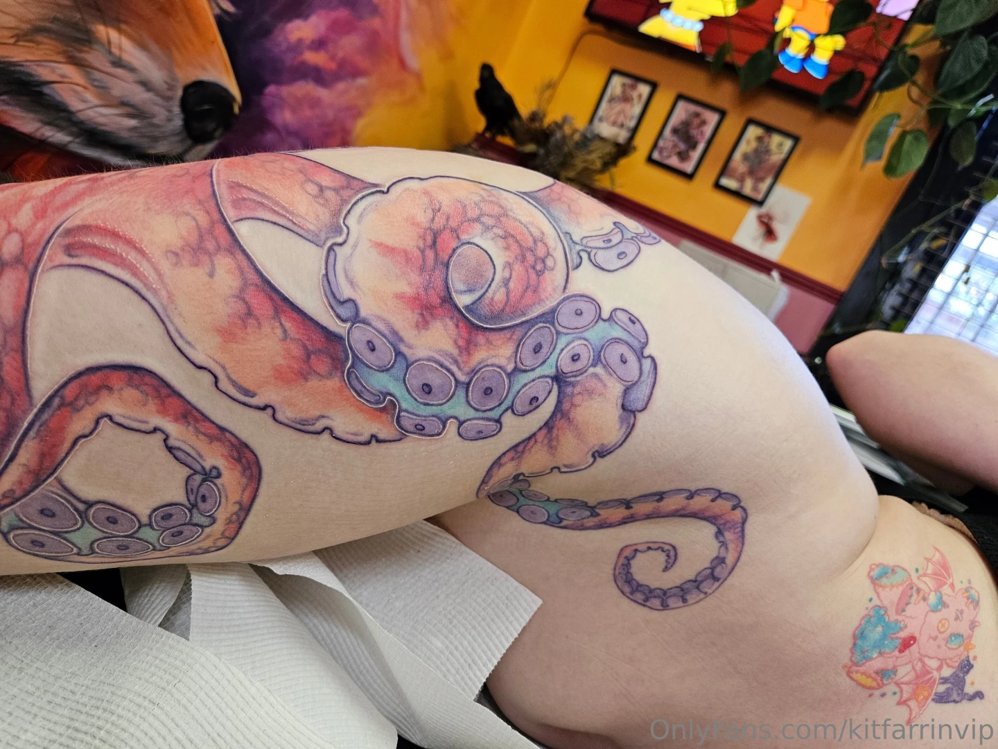 kitfarrinvip - My massive tattoo - octopus piece is finished part 3 