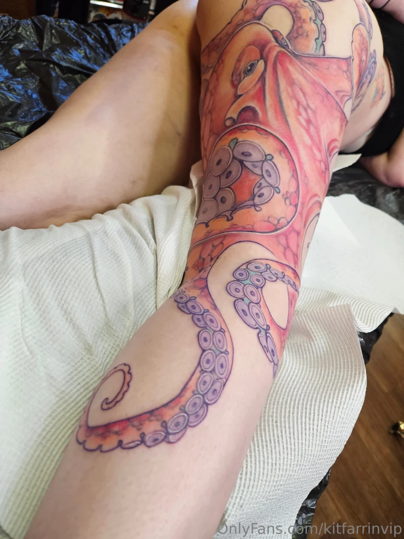 kitfarrinvip - My massive tattoo - octopus piece is finished part 4 