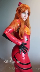 kitfarrinvip - Asmr rubber shining in my asuka cosplay this was the last thing my hd 