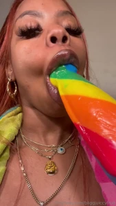 Enjoy this video of me slurping on the tip of this lollipop as i would