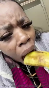 Banana sucking