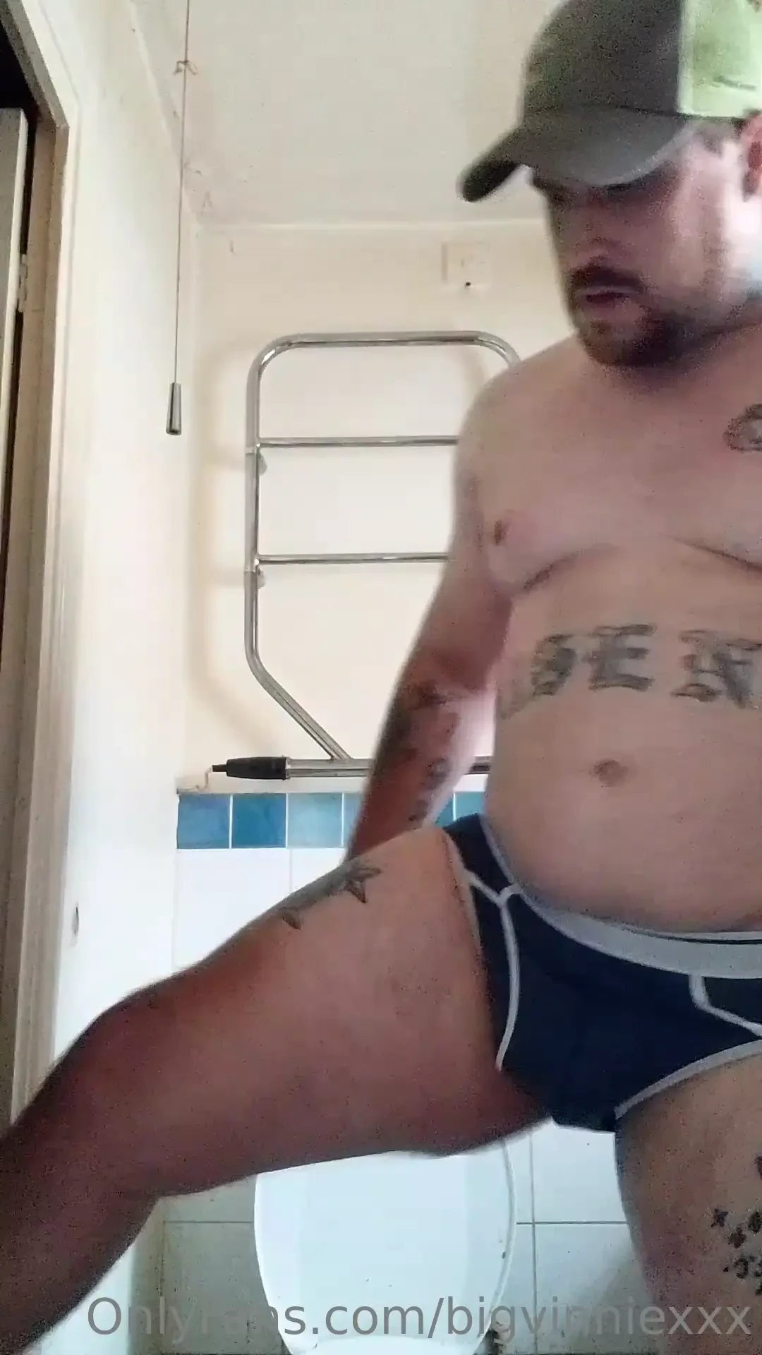 After a heavy lifting session just about to get showered but was so 