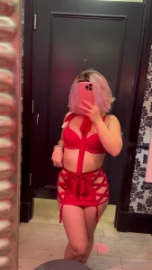 nofacej19 - Christmas lingerie try on part 12 love how you can tell i have no 