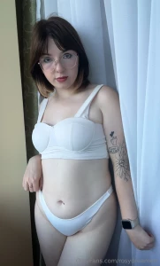 Feeling elegant and empowered in this stunning lingerie set embracing