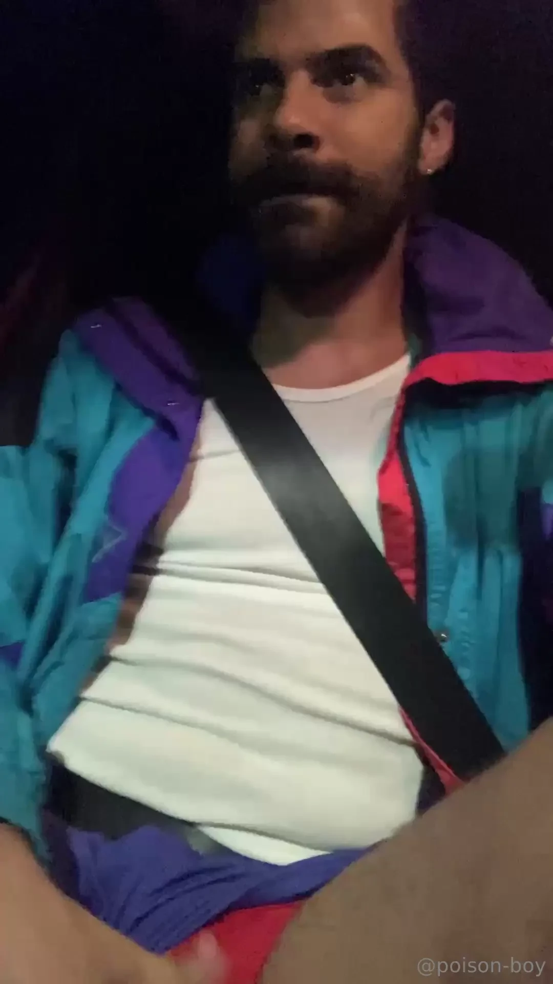 The uber driver started to suck me in the car so i invited him to my 