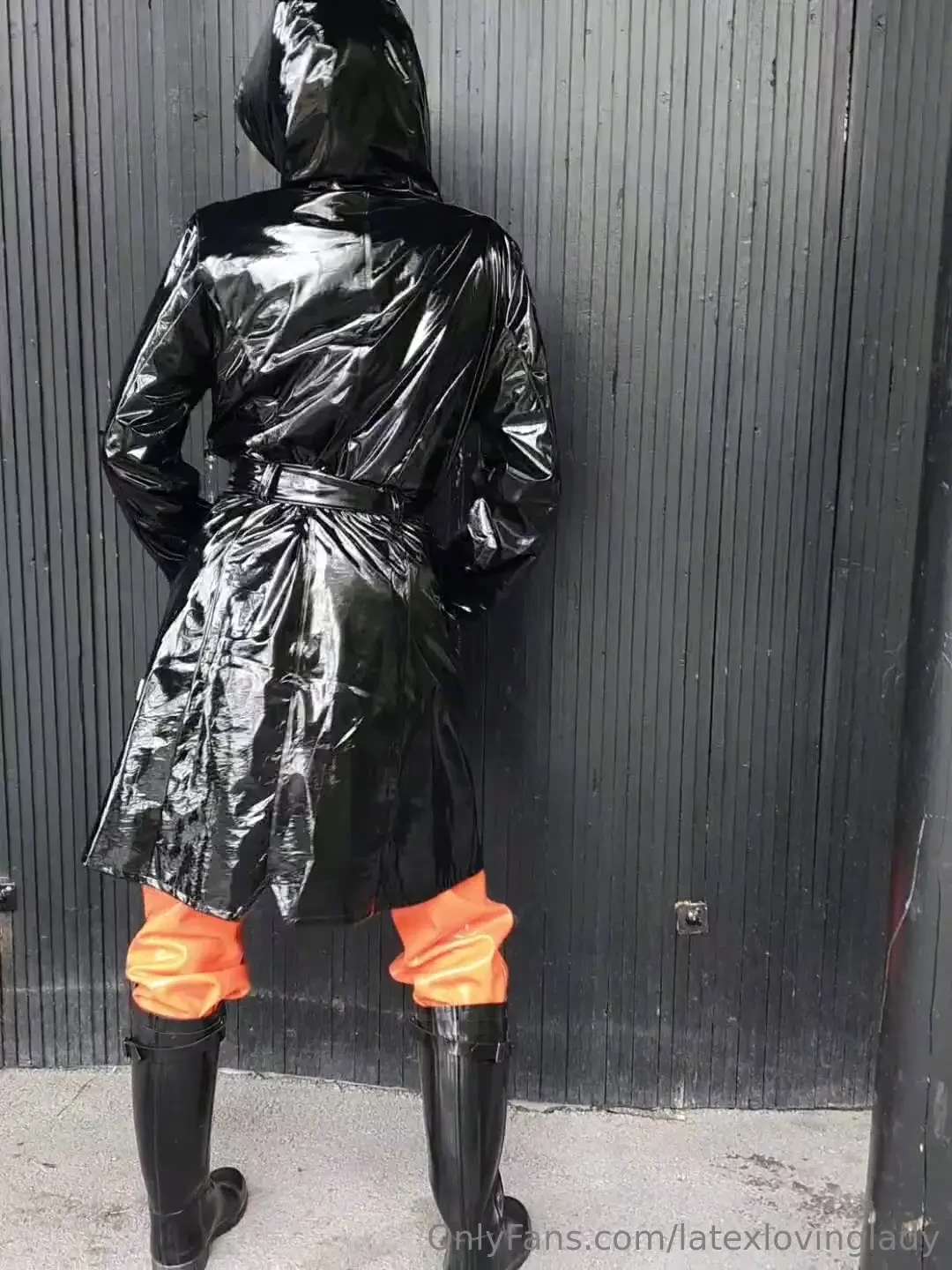 Out in rainwear again 