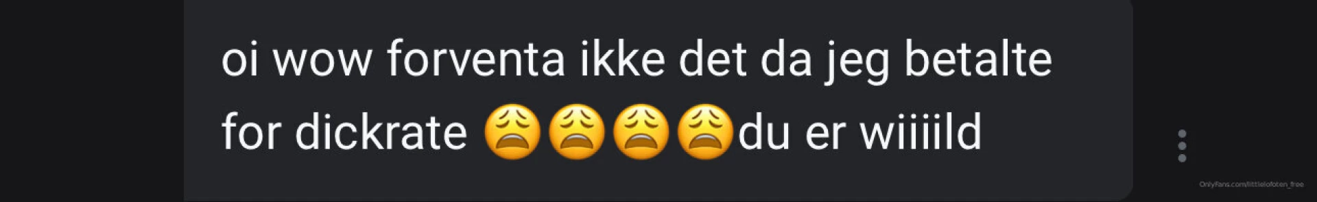 Takk for alle de fine tilbakemeldingene dere gj r dagene mine s mye part 3 