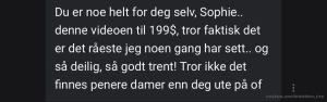Takk for alle de fine tilbakemeldingene dere gj r dagene mine s mye part 2