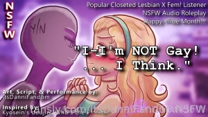 R18 pride month audio rp closet lesbian gets fucked by the new girl