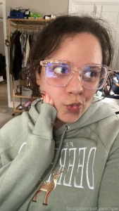 Selfie break while studying glasses on no filter ready for you to part 1