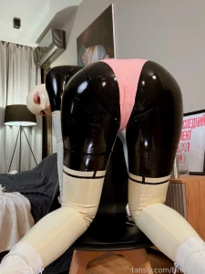 Am i looking like a true latex doll part 8