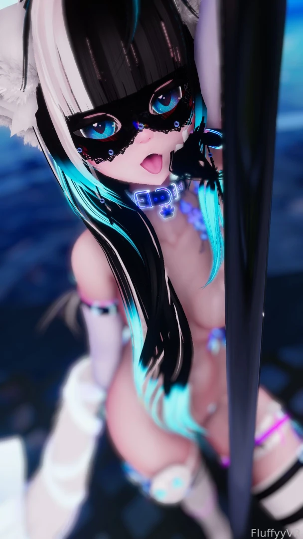 Lucky pole right anime cute vrc vr vtuber boobs fyp naked 