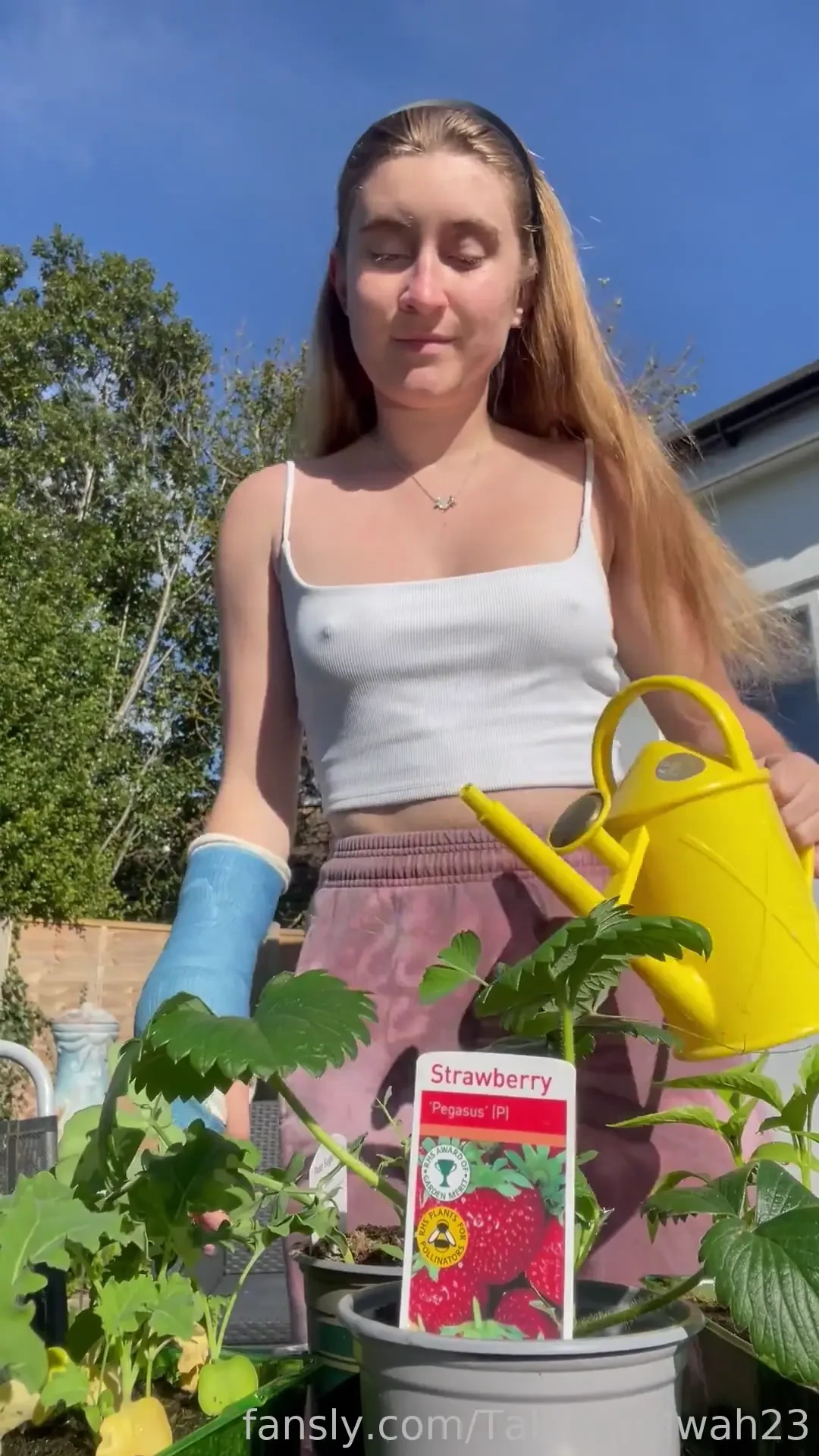 It was a little nippy when i was watering my plant babies today 