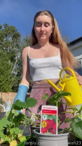 It was a little nippy when i was watering my plant babies today