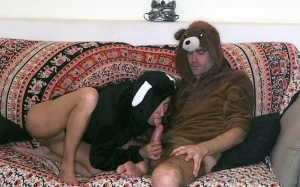 Fucking in animal pijamas - with rita blue part 1