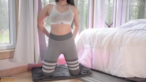 Vip full video vip masturbate with dildo in ripped yoga pants