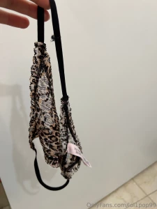 A new leopard print thong wearing it almost every chance i could