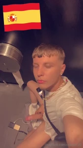 Getting hard in the spain toilets