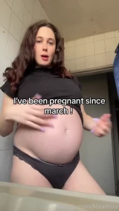 I m huge now pregnant breeding prego mommymilkers milkyboobs