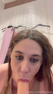 Public changing room dildo ride yes i stuck my dildo to the mirror in