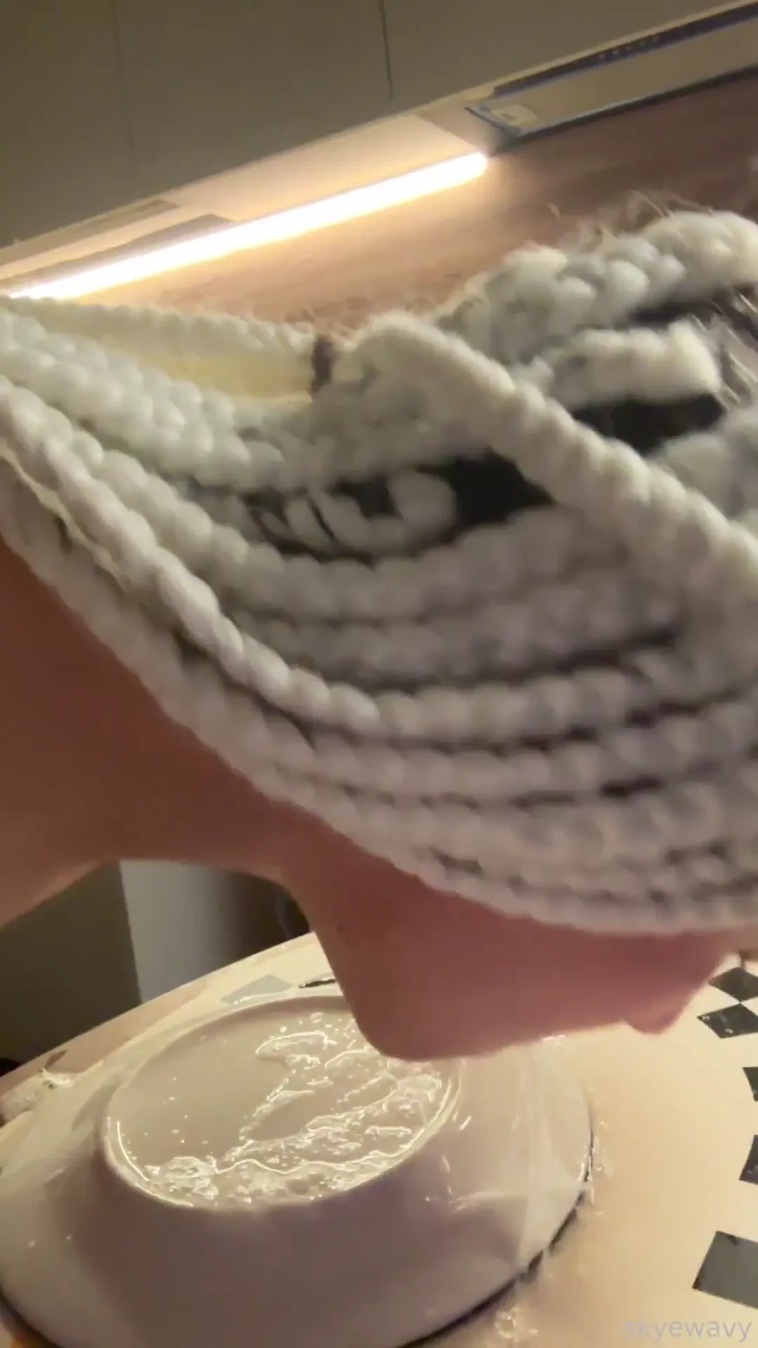 This tiny plate was not enough for my ocean of spit spit spitfetish 