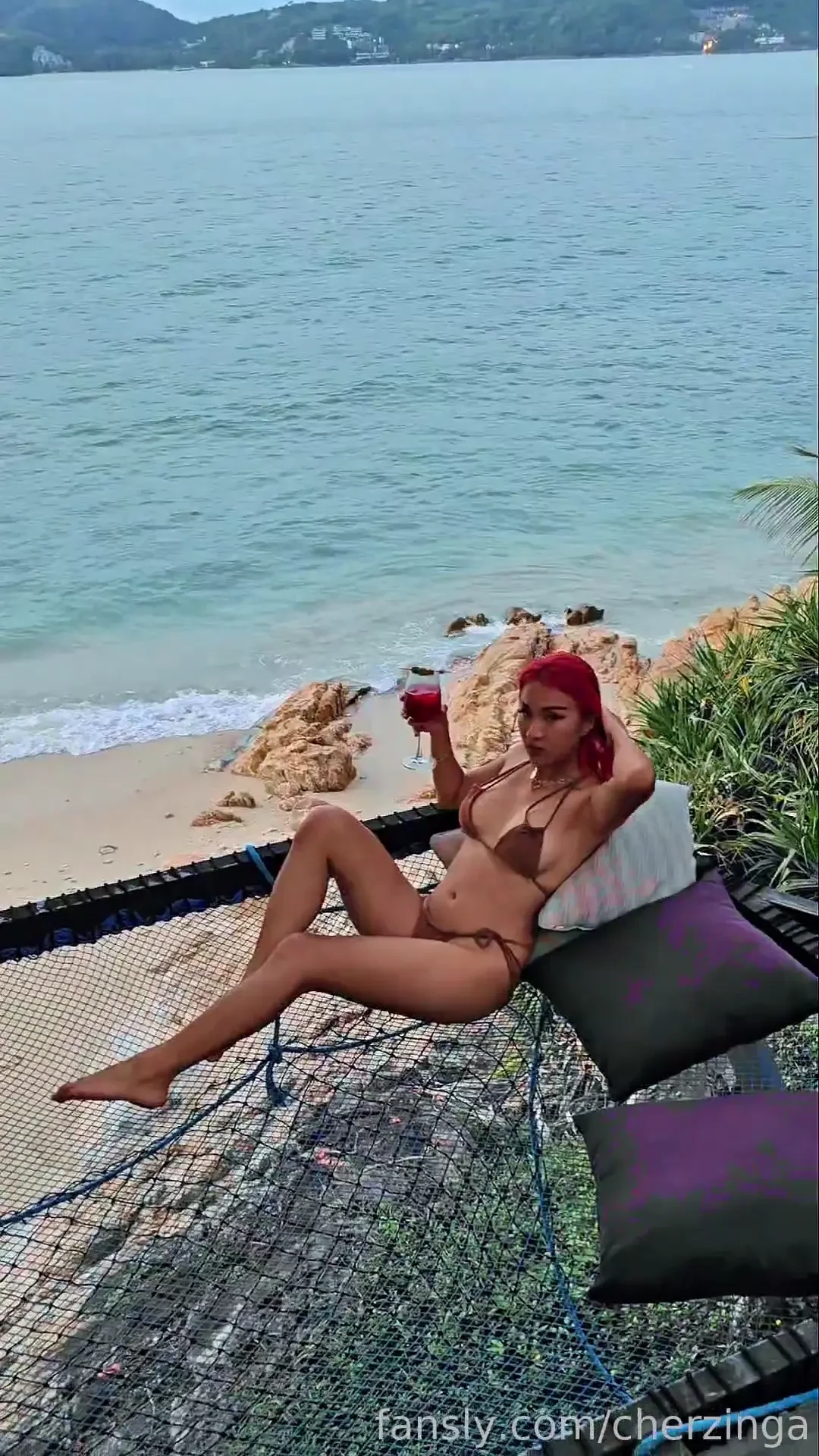 Treating you kings to a great view today asian bikini thong exotic 