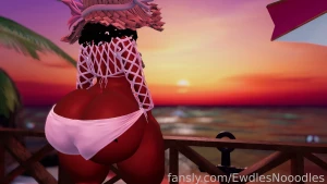 Took some beach photos and twerk vids last night in my new beach fit part 4