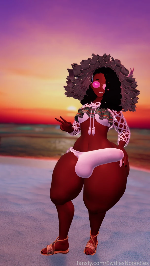 Took some beach photos and twerk vids last night in my new beach fit part 5 
