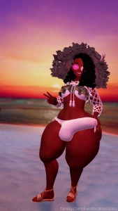 Took some beach photos and twerk vids last night in my new beach fit part 5