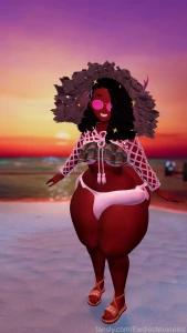 Took some beach photos and twerk vids last night in my new beach fit part 12