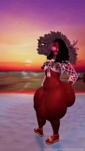 Took some beach photos and twerk vids last night in my new beach fit part 8