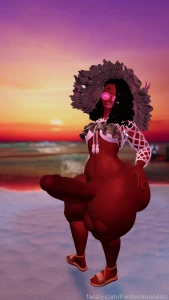 Took some beach photos and twerk vids last night in my new beach fit part 3