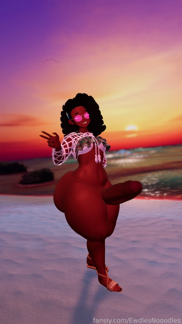 Took some beach photos and twerk vids last night in my new beach fit part 13 